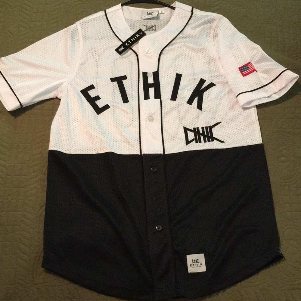 ETHIK WORLDWIDE BASEBALL JERSEY NEVER WORN NWT